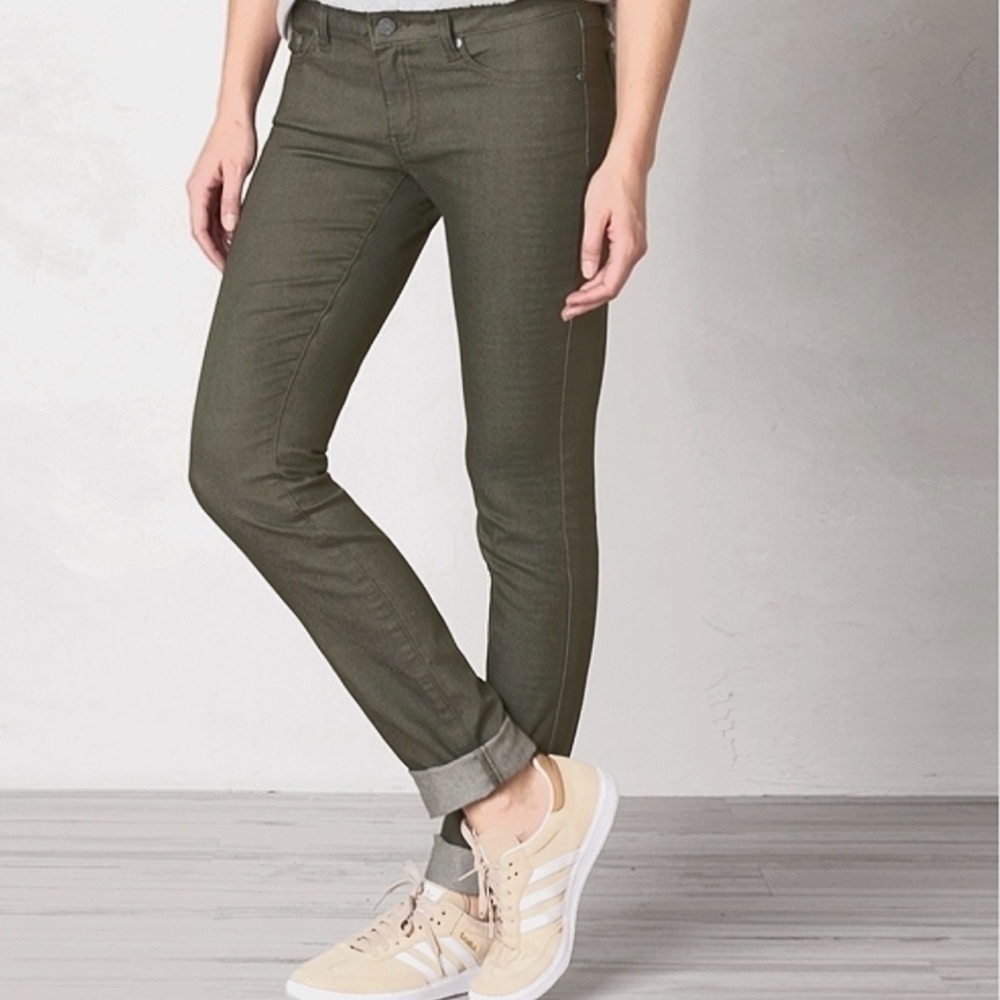 Prana Women Kara Green Skinny Jeans Size 10/30 - Picture 2 of 15